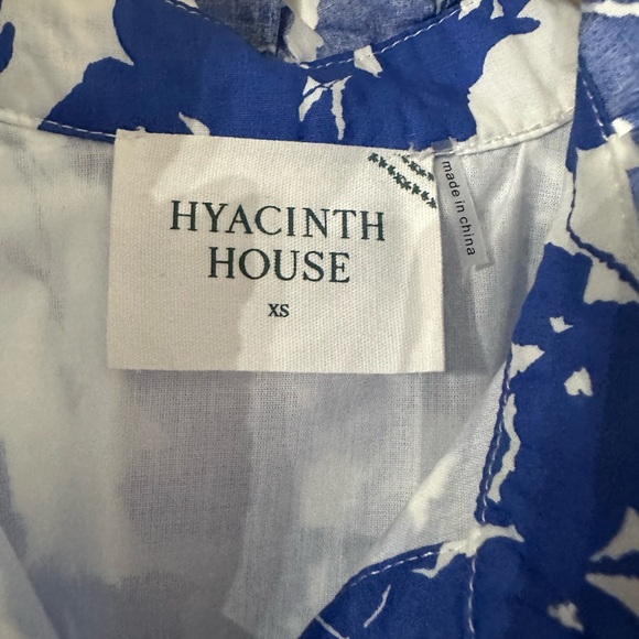 HYACINTH HOUSE Blue Floral Ruffle Collar Louisa Maxi Dress - Picture 9 of 13